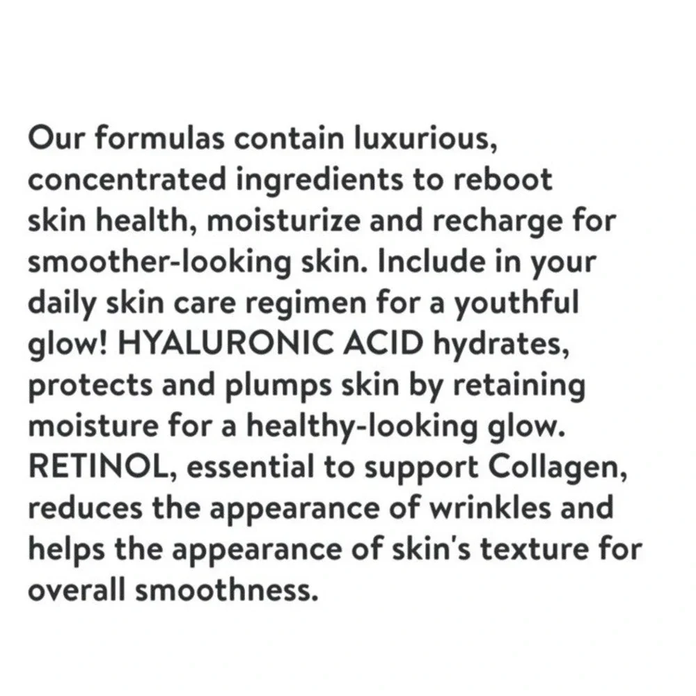 Skin-aid-medics Hyaluronic Acid Retinol Hydrating Facial Serum Depuff & Firm 2oz